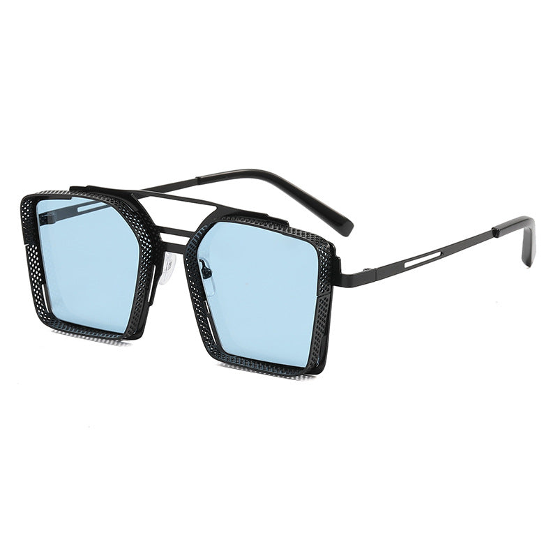 Dame oversized solbrille med luksuriøst design og geometrisk ramme Luvikno