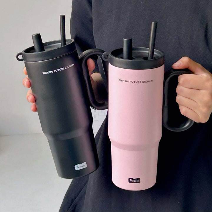 Damen Thermobecher mit praktischem Doppeltrinksystem Luvikno