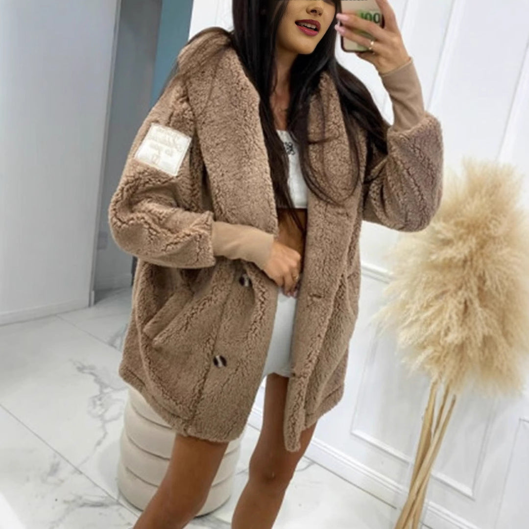 Luvik | Dame Oversized Teddyjakke