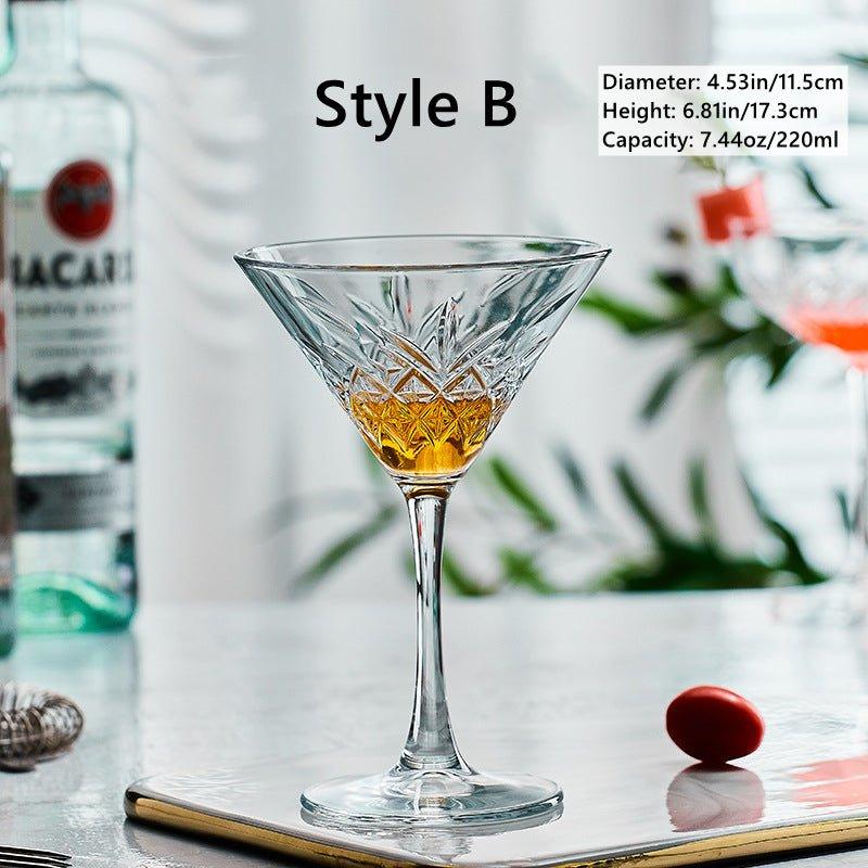 Mønstret Martini Cocktail Glasser | Luvikno