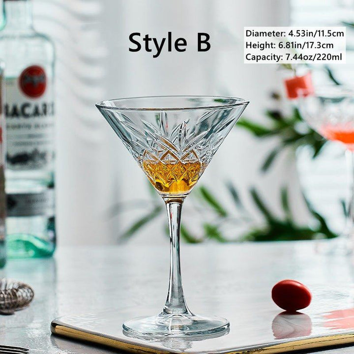 Mønstret Martini Cocktail Glasser | Luvikno