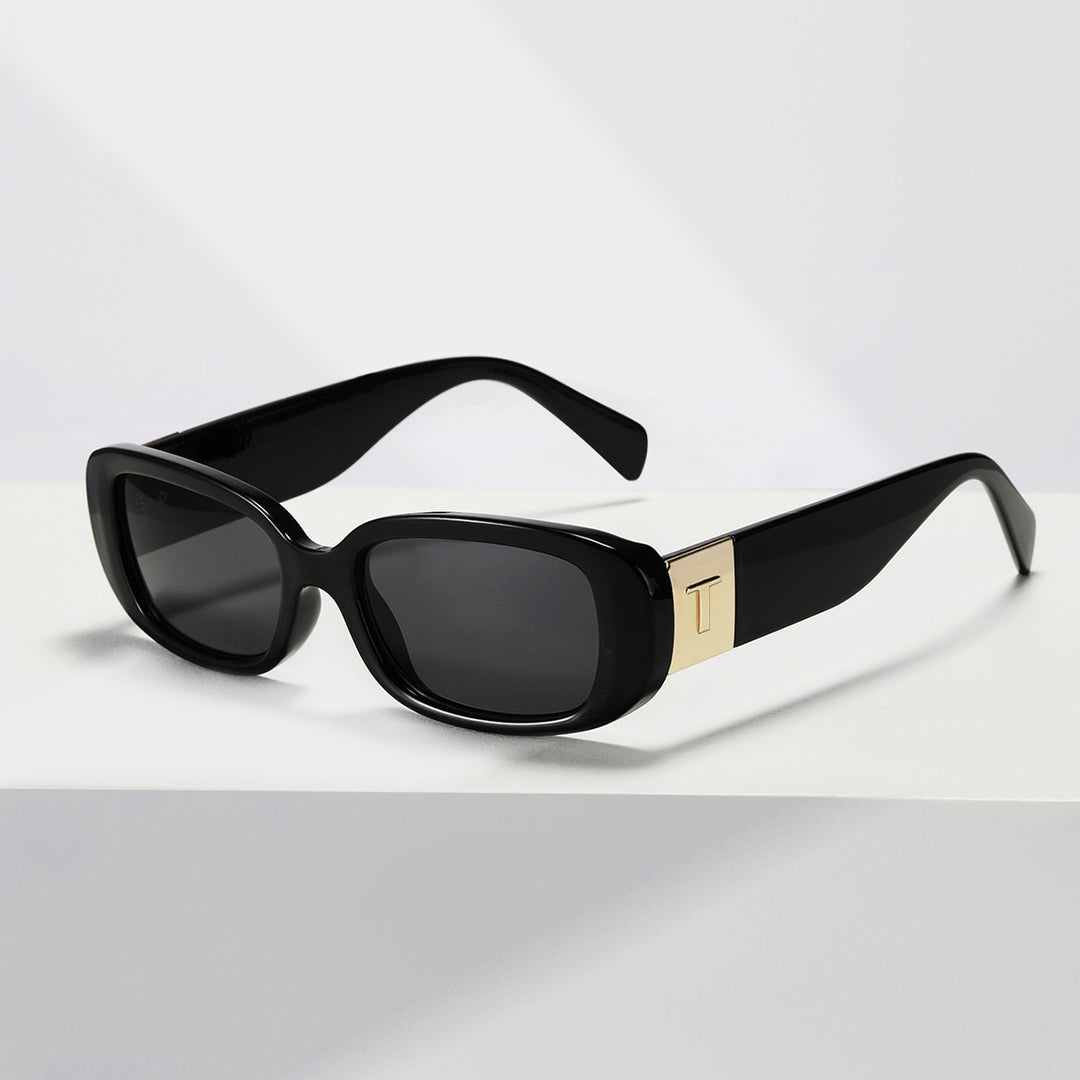 Dame solbrille med moderne ramme og høykvalitets UV-beskyttelse Luvikno