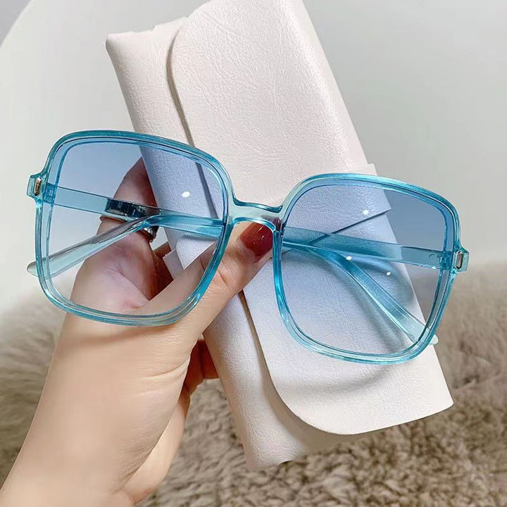 Dame kvadratisk oversized solbrille med integrert UV-beskyttelse Luvikno