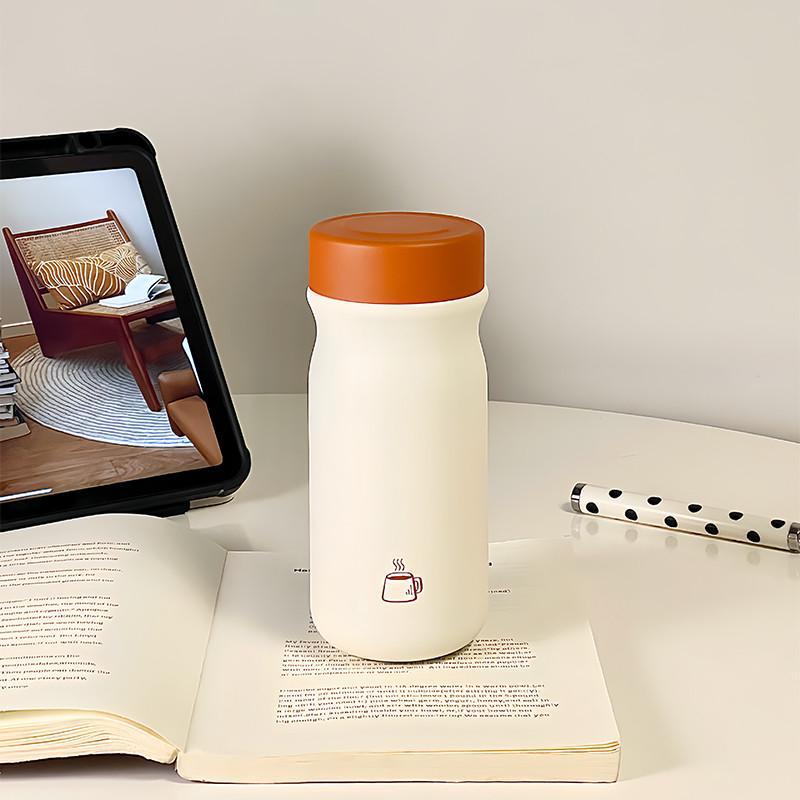 Damen Isoliertrinkflasche mit praktischem Drehverschluss und ergonomischem Design Luvikno