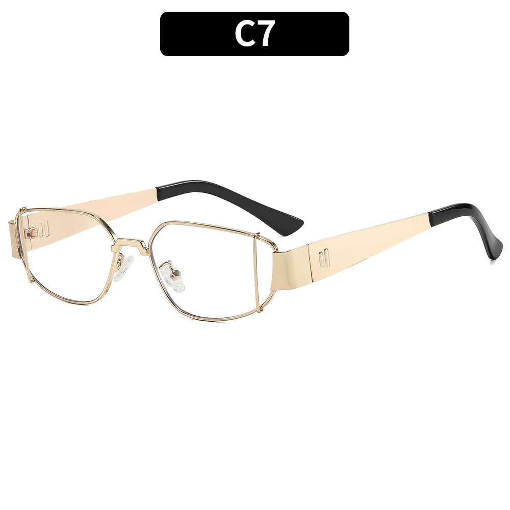 Dame designer solbrille i moderne, kantete stil Luvikno