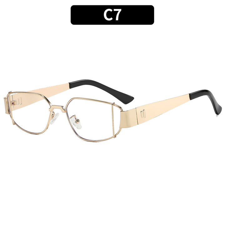 Dame designer solbrille i moderne, kantete stil Luvikno