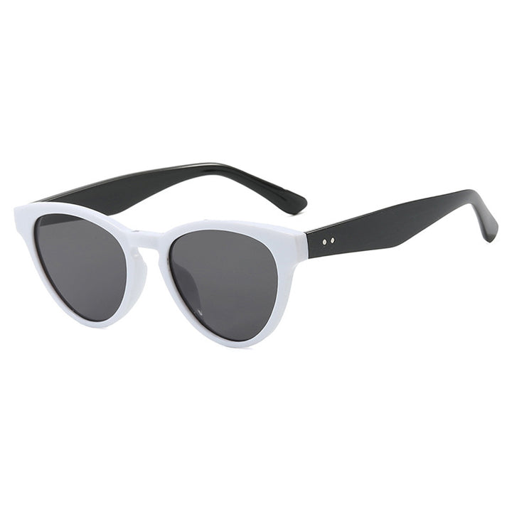Dame cat-eye solbriller med UV-beskyttelse og moteramme Luvikno
