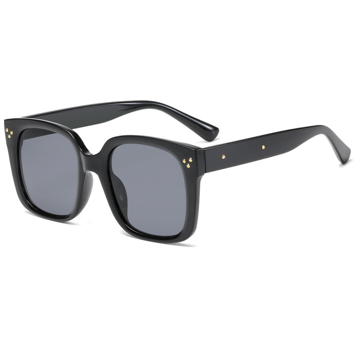 Dame firkantet solbrille med innovativ ramme og UV-beskyttelse Luvikno