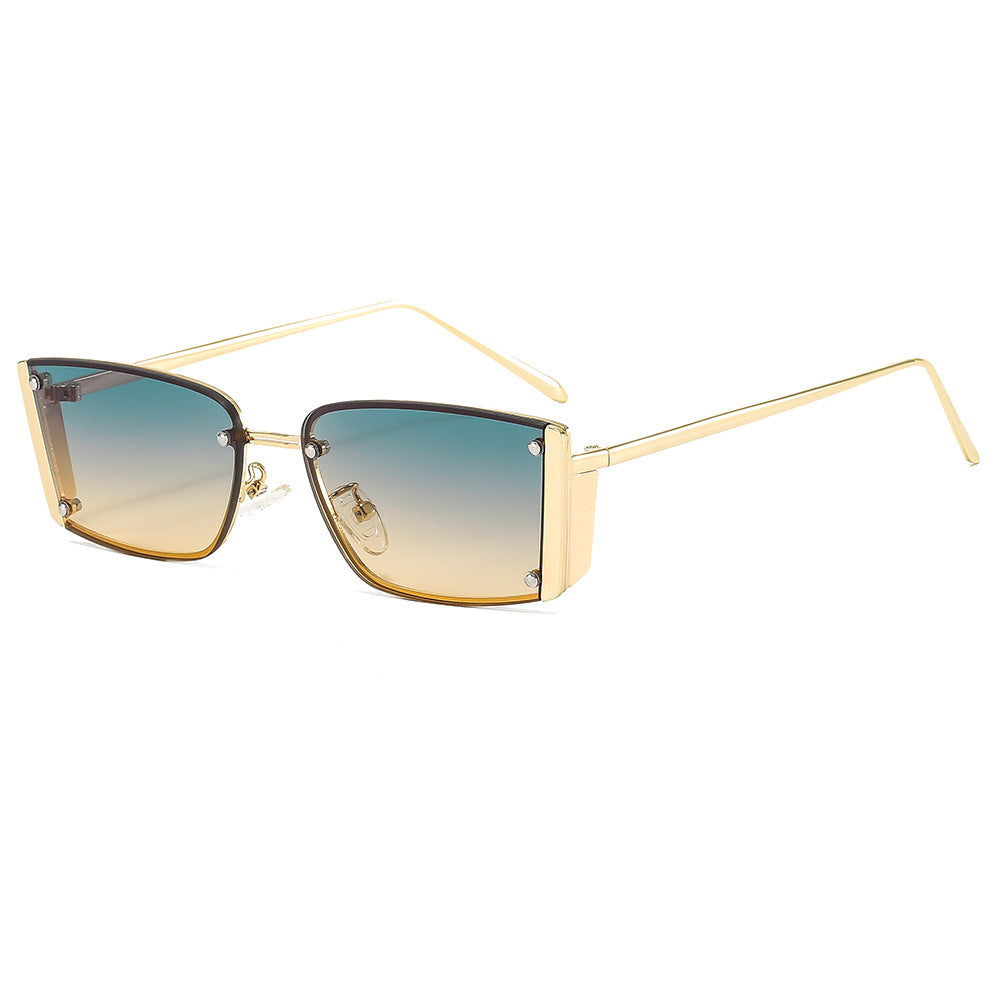 Dame Fashionable solbriller med ekstravagant geometrisk ramme Luvikno