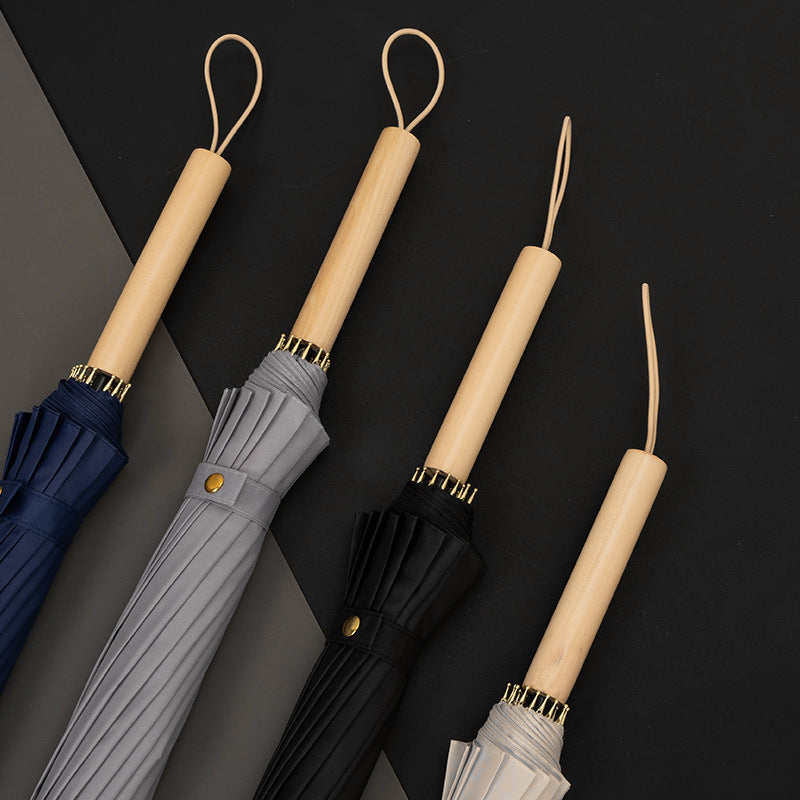 Dame Faltbar Regn paraply med elegant håndtering og unikt design Luvikno
