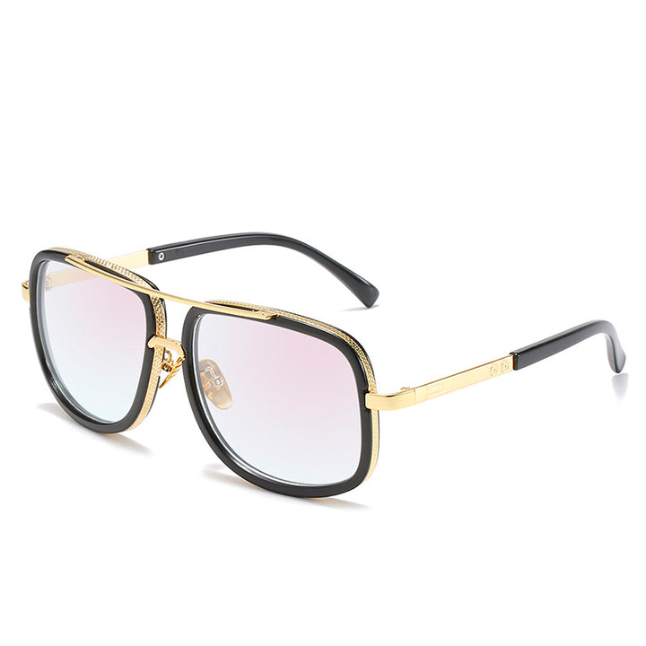 Dame kvadratisk solbrille med luksuriøse detaljer Luvikno