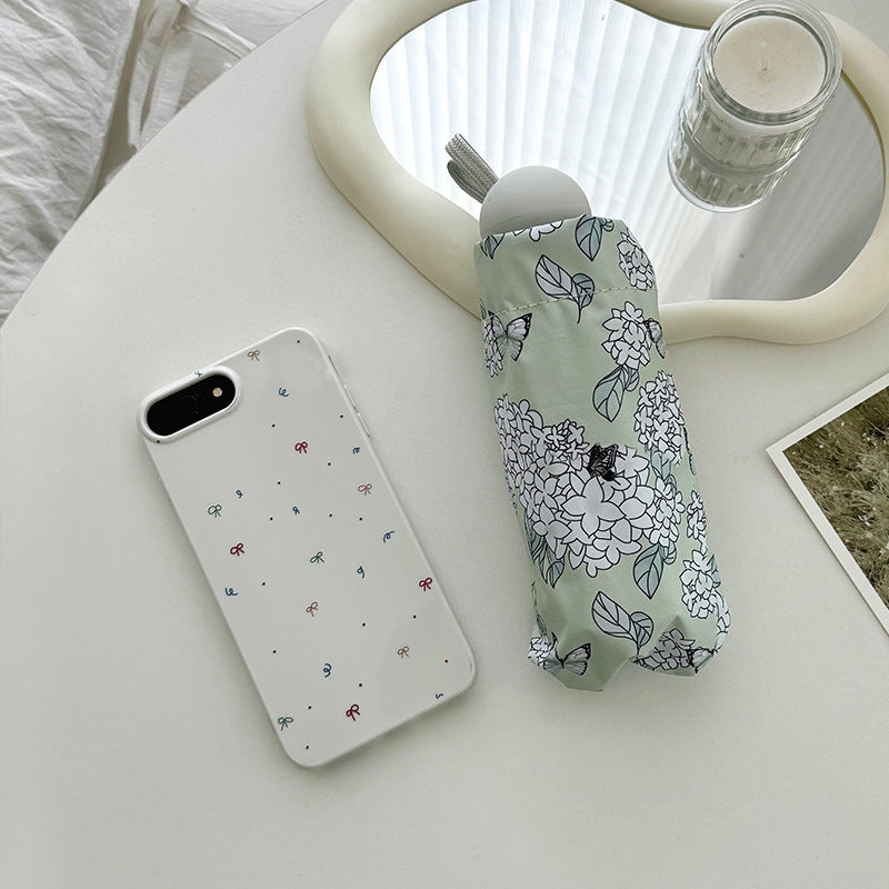 Dame Faltbar paraply med innovativt blomsterdesign Luvikno