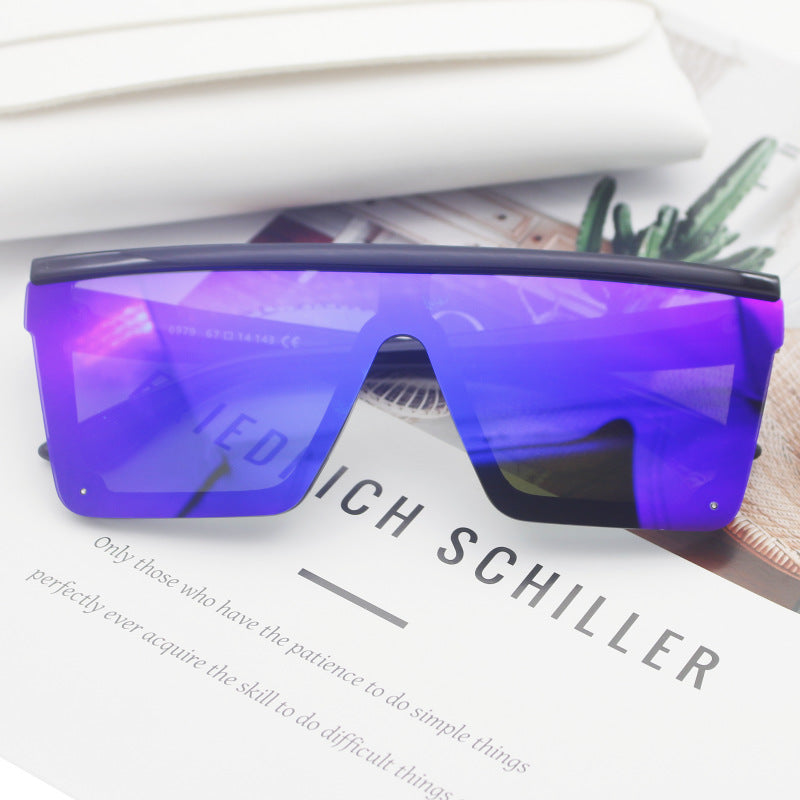 Dame Sporty solbriller i trendy Shield-design Luvikno