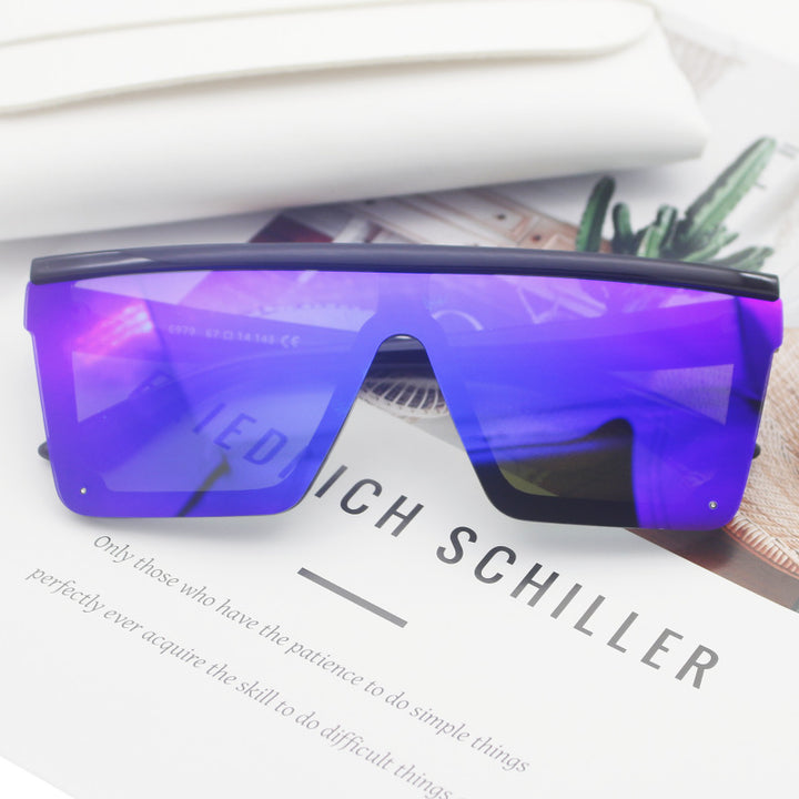 Dame Sporty solbriller i trendy Shield-design Luvikno
