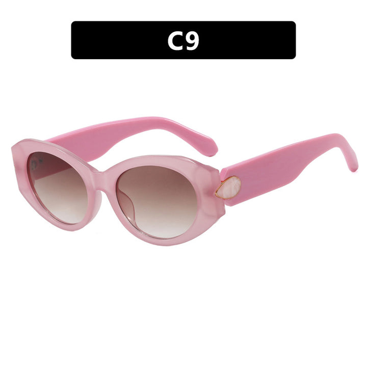 Dame elegant solbrille med stilige konturer Luvikno