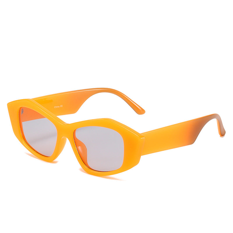 Dame geometrisk solbrille med unik, futuristisk design Luvikno