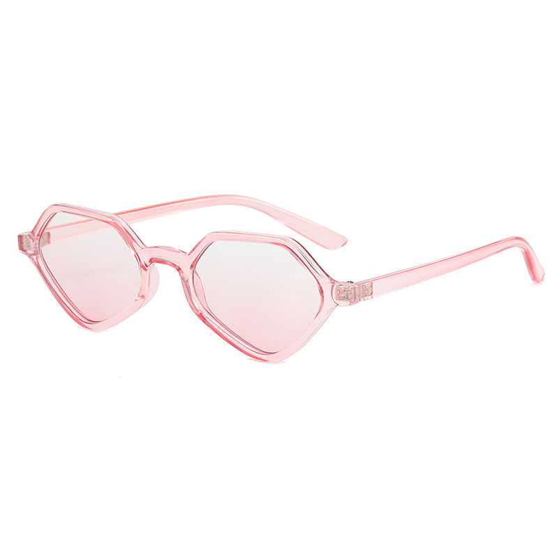 Dame Geometrisk Design-solbrille med speilte glass Luvikno