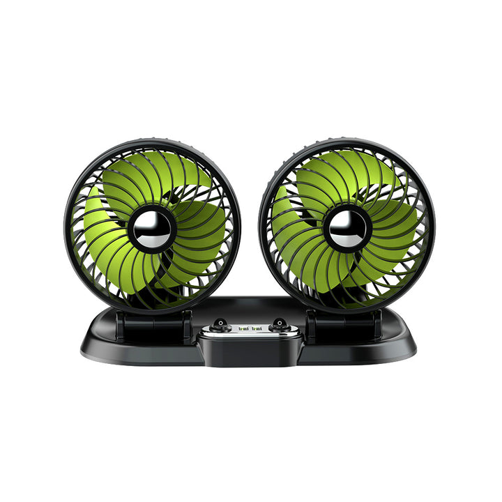 Dual-Head Bærbar Bil Ventilasjonsvifte Luvikno