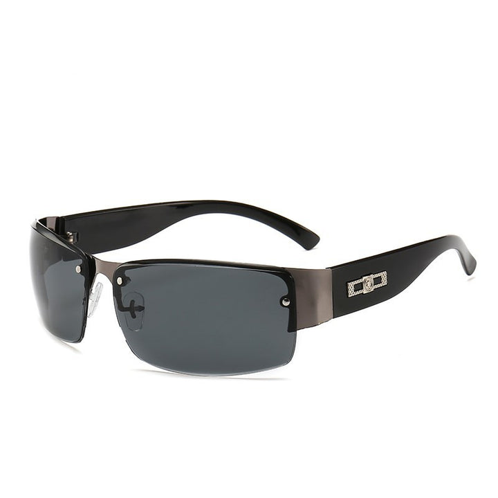 Dame Sports solbriller med bred ramme og gradientlinser Luvikno
