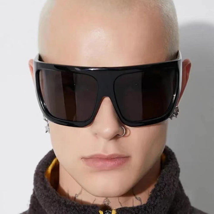 Dame sportlige oversized solbriller Luvikno