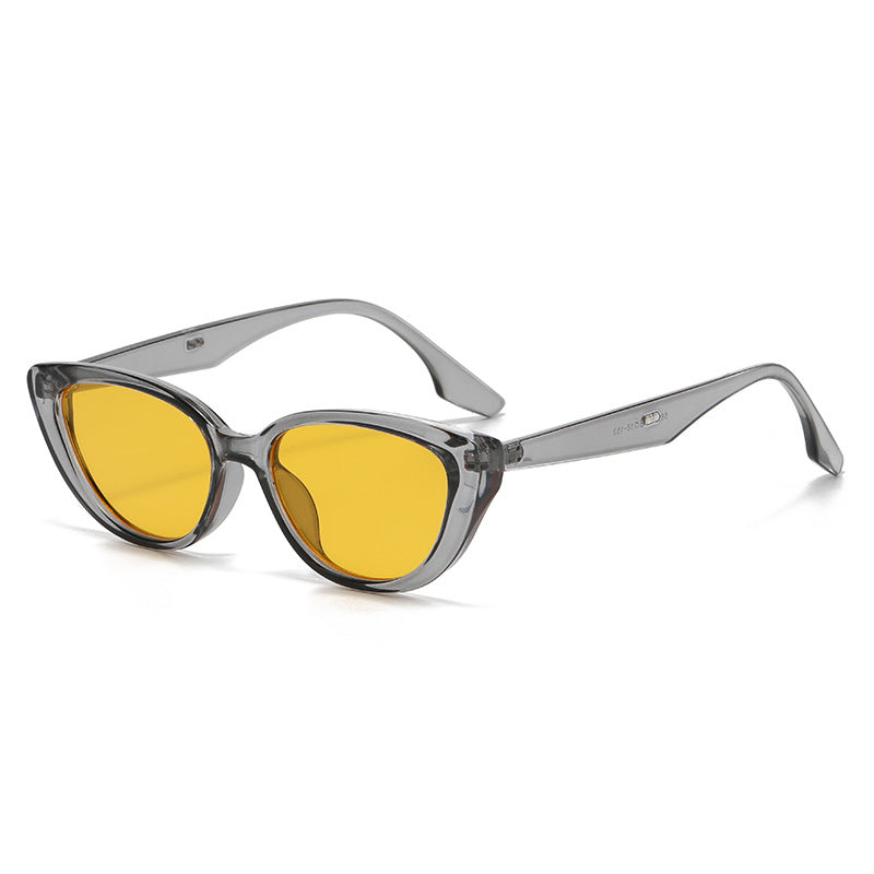 Kvinne Cat-Eye Solbriller med Stilig Skildpadde-design Luvikno