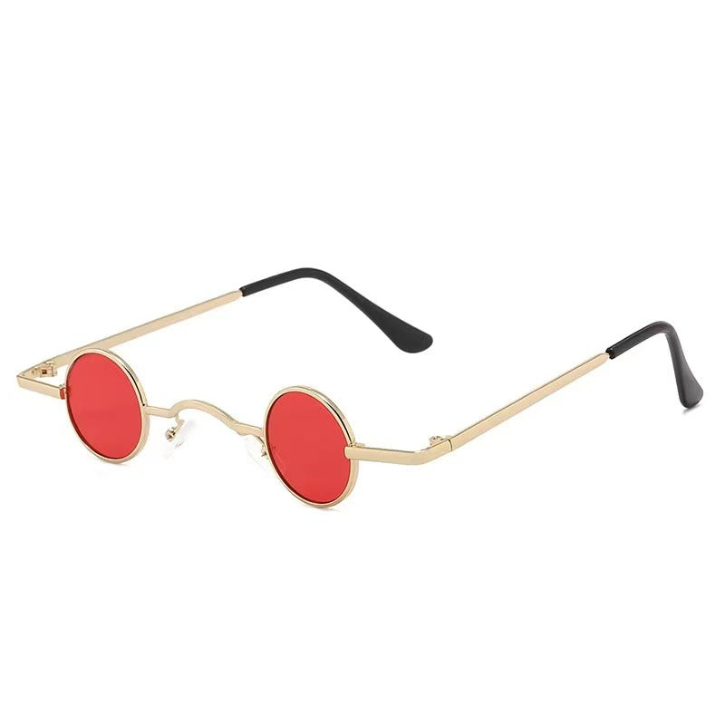 Dame Runde solbrille i vintage-stil Luvikno
