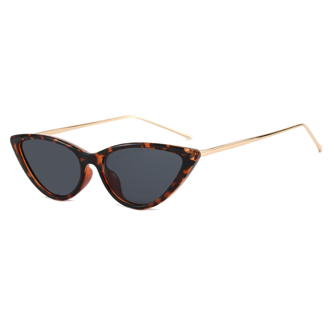 Dame Cat-Eye solbriller med moderne ramme og UV-beskyttelse Luvikno