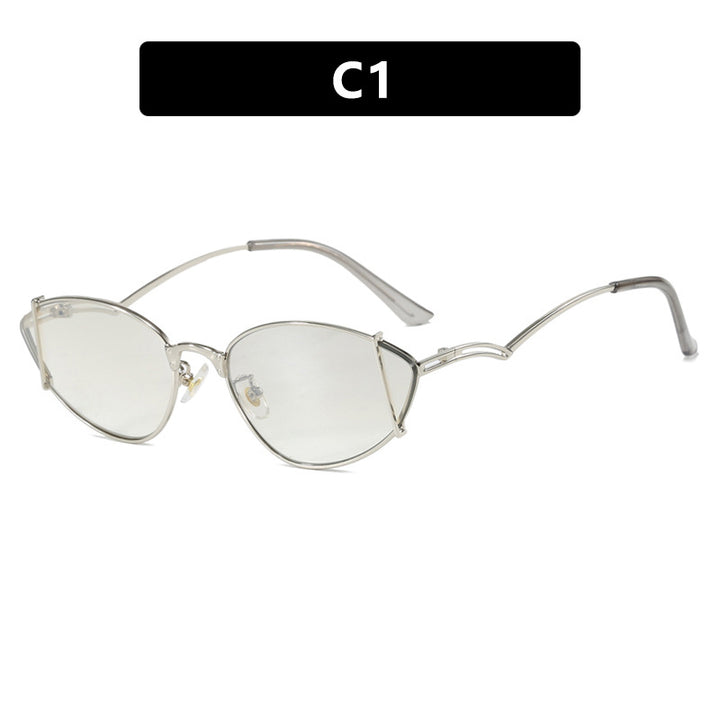 Dame moteriktig Cat-Eye solbrille Luvikno