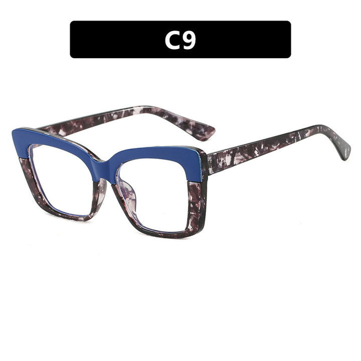 Dames moteriktig brille i trendy geometrisk design Luvikno