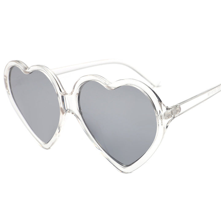 Dame hjerteformet solbrille med stilige rammer Luvikno