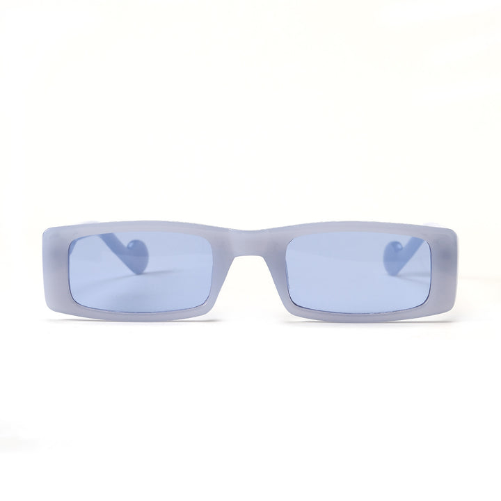 Damer moteriktig rektangulær solbrille i innovativ design Luvikno