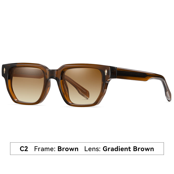 Dame solbrille i moderne, elegante kvadratdesign Luvikno