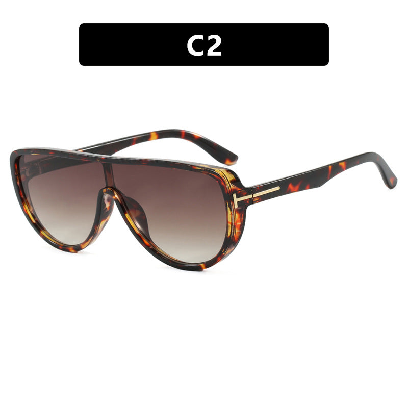 Dame elegant oversized solbrille med markant design og UV-beskyttelse Luvikno
