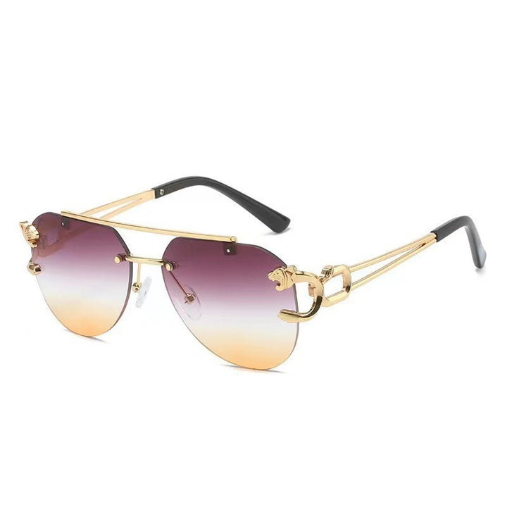 Dame Designer solbrille med unikt dyreakcent Luvikno