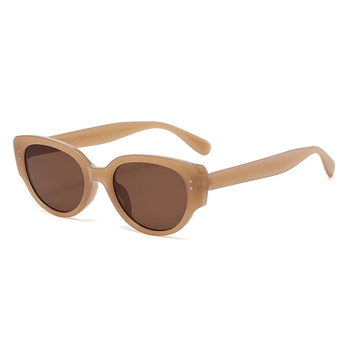 Dame moteriktig Cat-Eye briller med trendy tykke rammer Luvikno