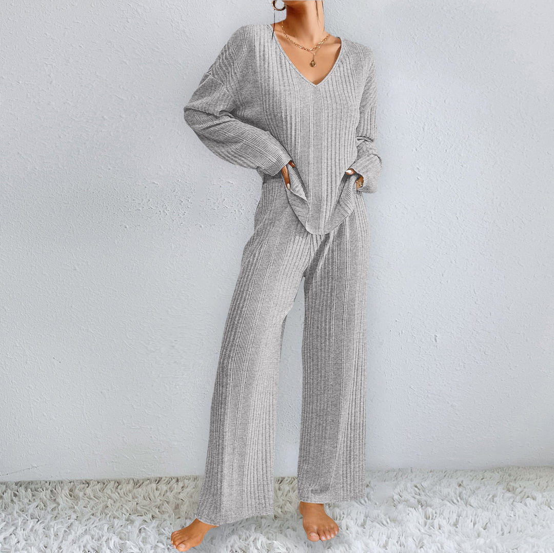 Luvik | Ribbi-Pyjamat Syksy Talvi Lämmin Kaksi-osainen Setti