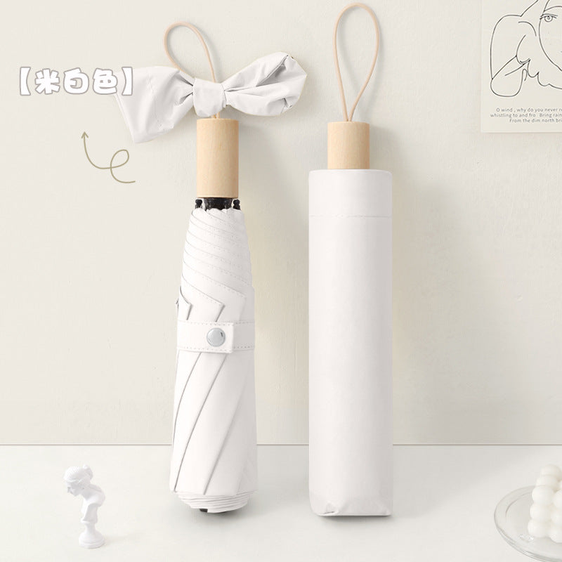 Dame elegant klappparaply med innovativ design Luvikno