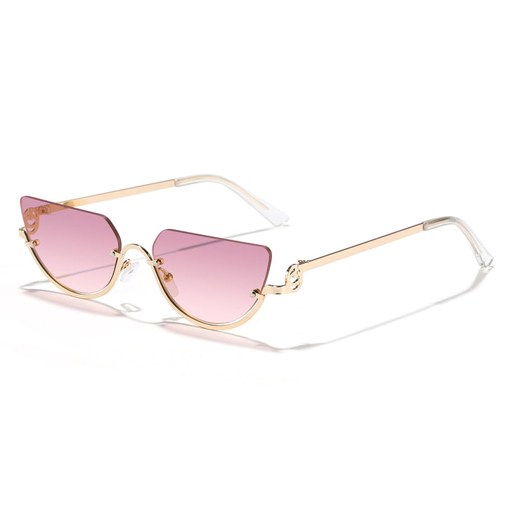 Dame Design-solbriller med innovativ Cat-Eye-ramme Luvikno