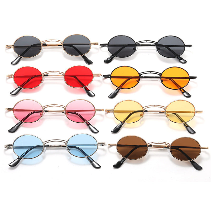 Dame rund fashion solbrille Luvikno
