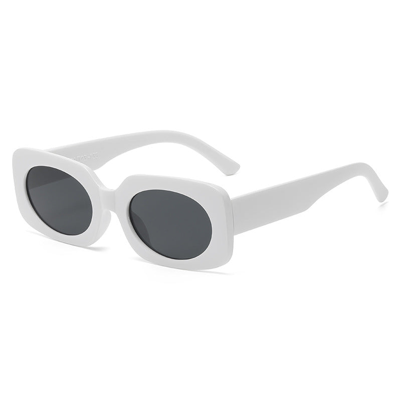 Dame Moteg Solbrille med unikt gjennomsiktig ramme Luvikno