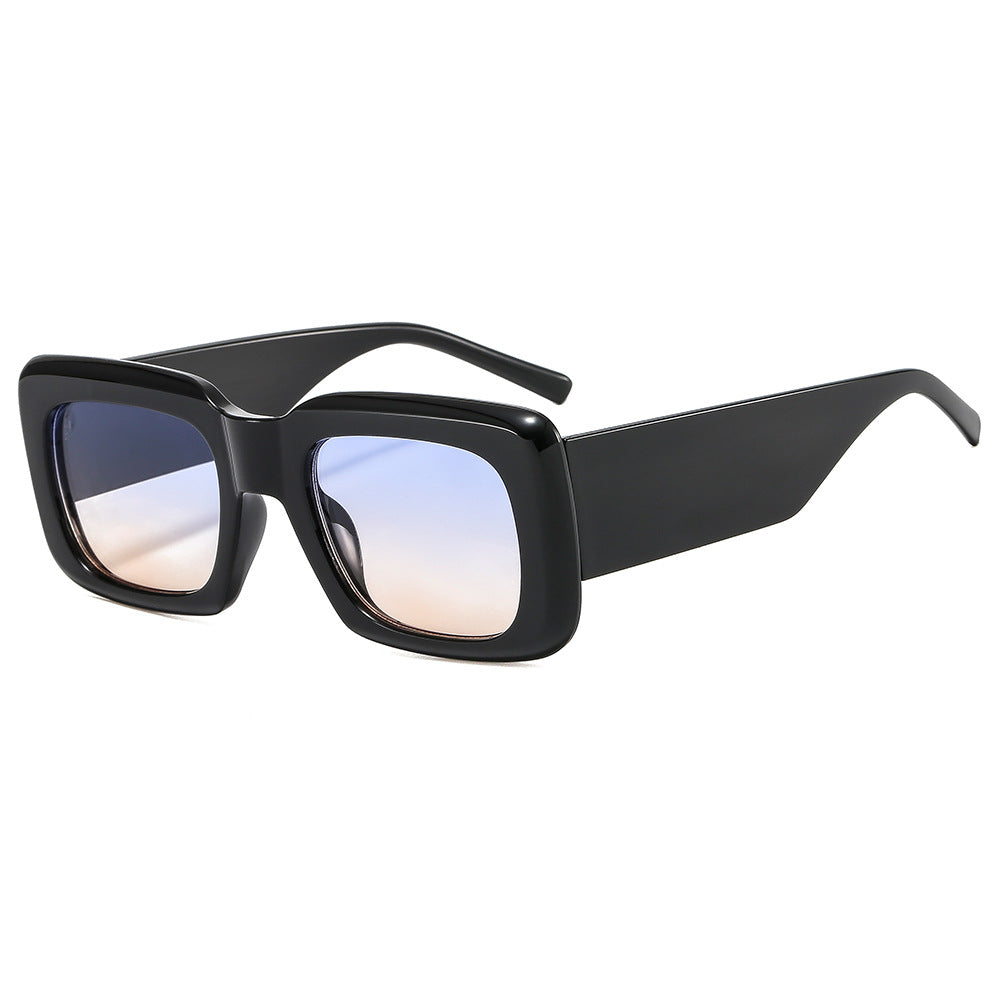 Dame oversized solbriller med kvadratisk ramme og transparent design Luvikno