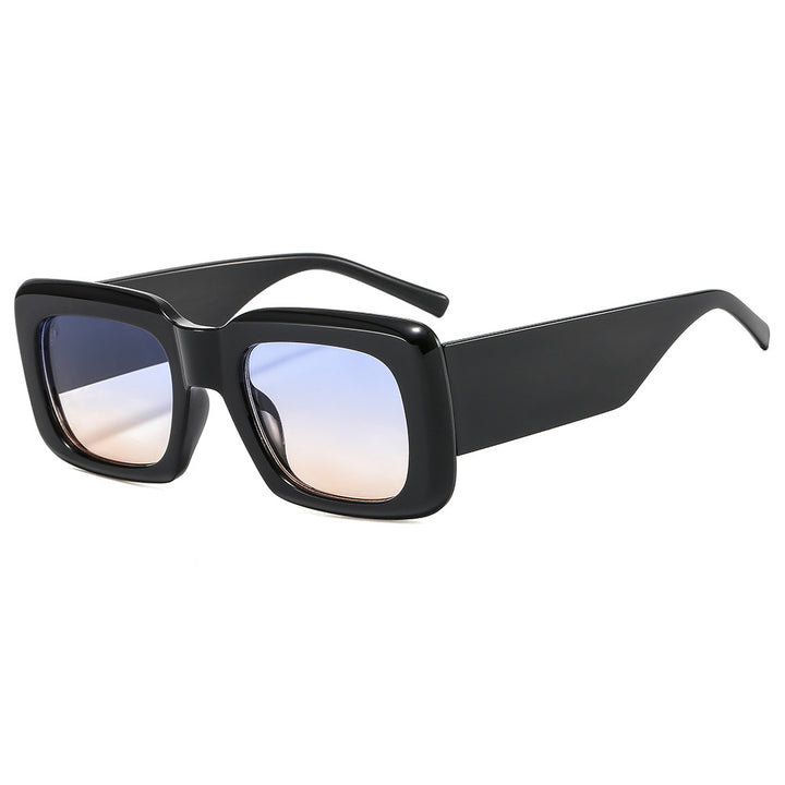 Dame oversized solbriller med kvadratisk ramme og transparent design Luvikno