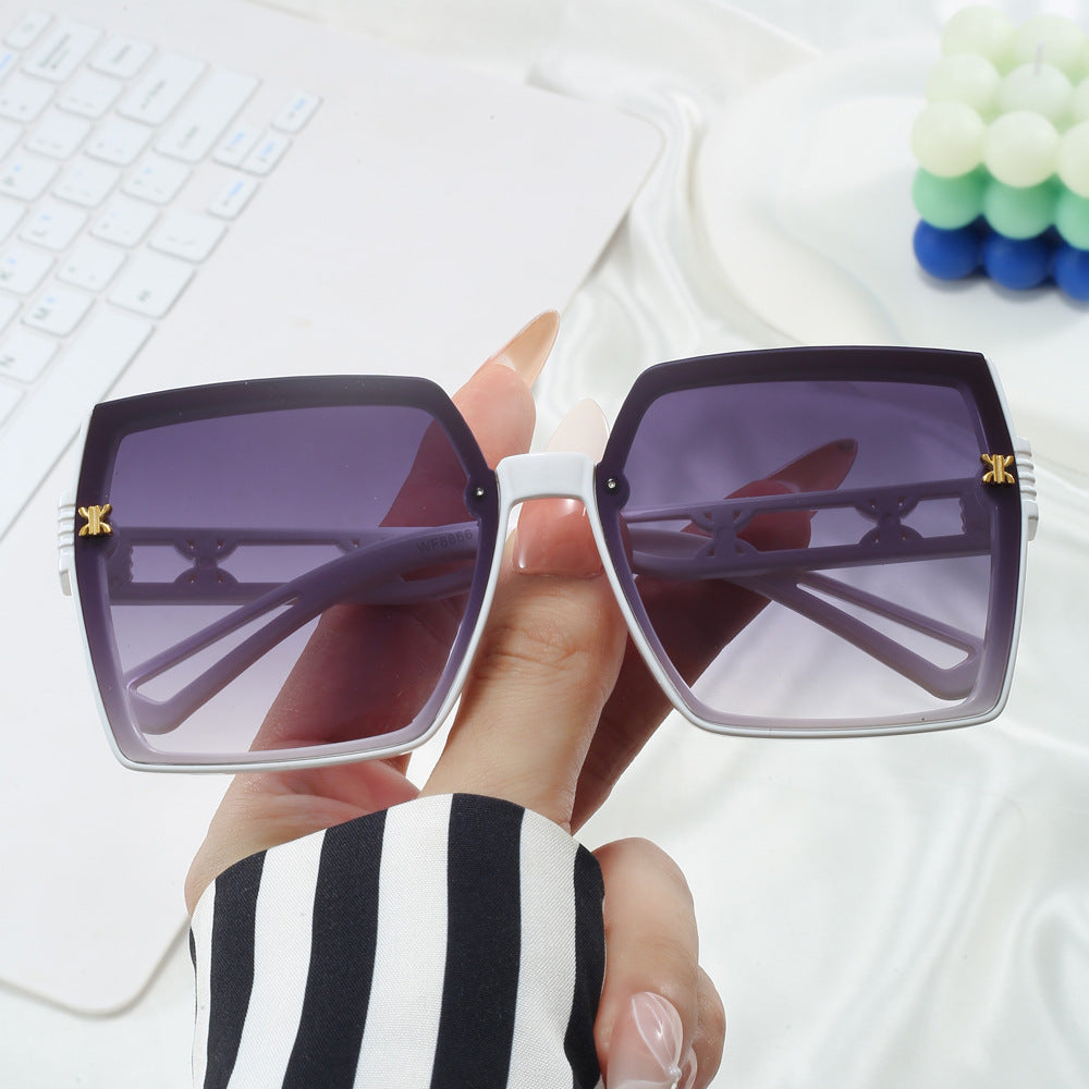 Dame stilige oversized solbriller Luvikno