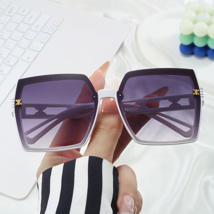 Dame stilige oversized solbriller Luvikno