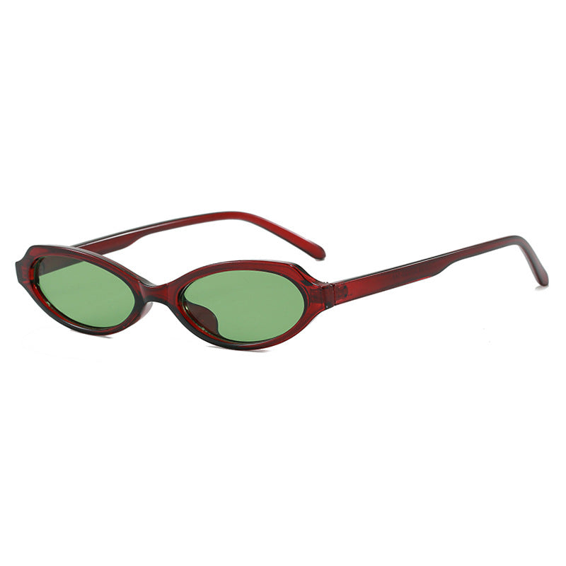 Damer elegante solbriller i stilig oval design Luvikno