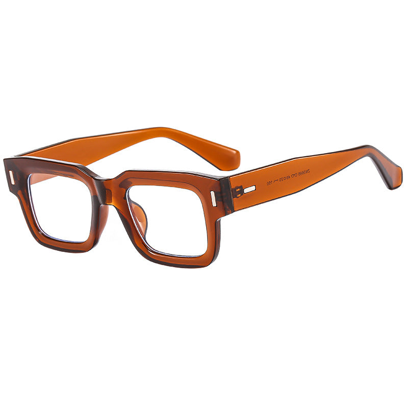 Dame Modische Quadratisk Solbrille med robust ramme og polariserte linser Luvikno
