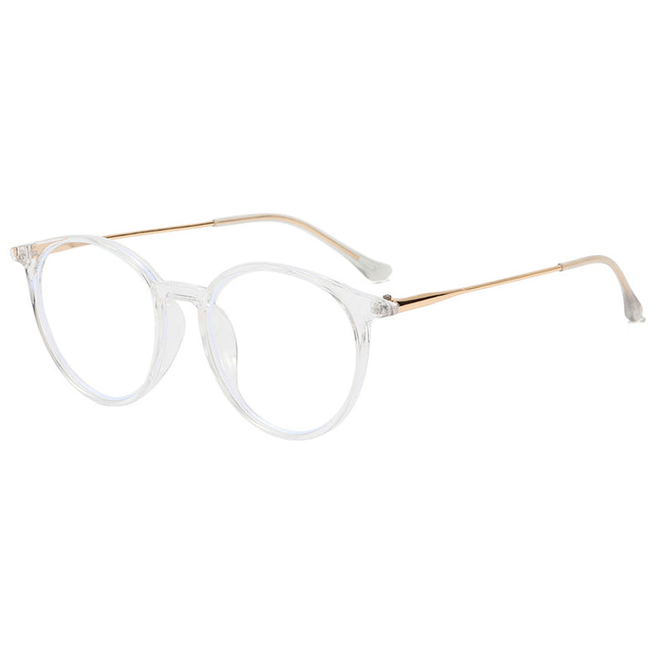 Dame modische runde briller med filigran design Luvikno