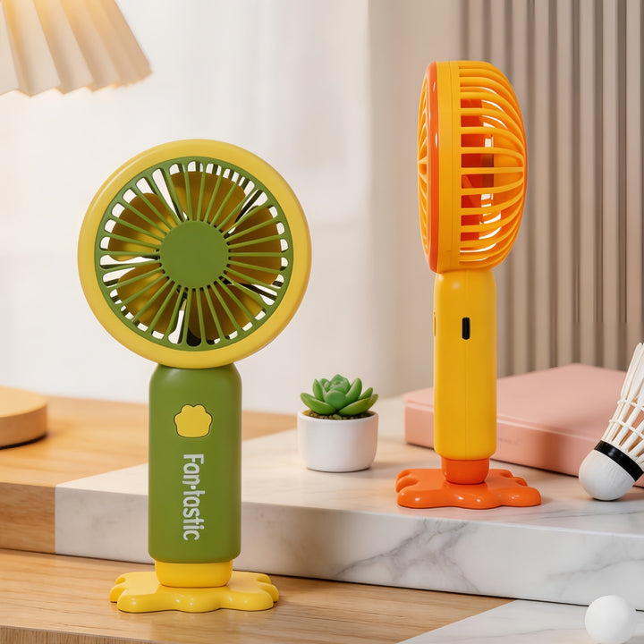 Dame Bærbar Håndvifte med multifunksjonell USB-ladefunksjon og ergonomisk design Luvikno