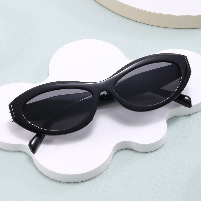 Dame trendy Cat-Eye solbriller med UV-beskyttelse Luvikno