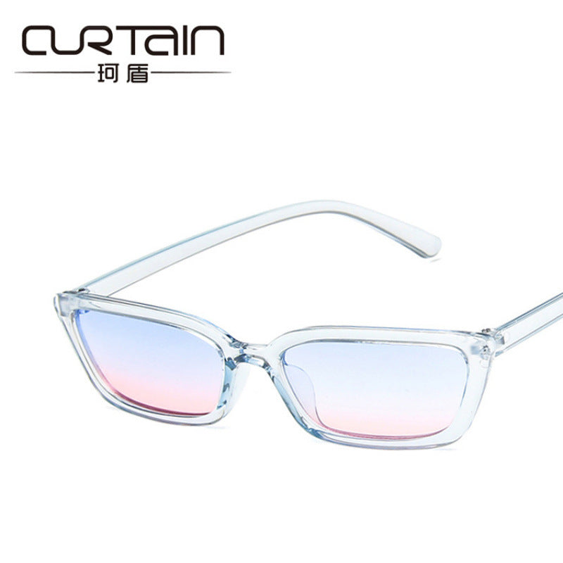 Damer Minimalistisk Rektangulær Solbrille Luvikno